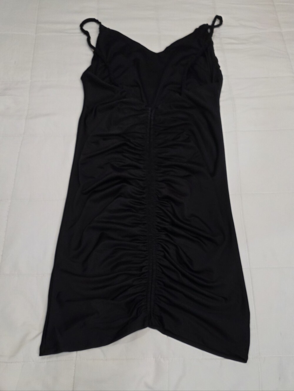 H & M RUCHED BODYCON MINI DRESS - Picture 3 of 5